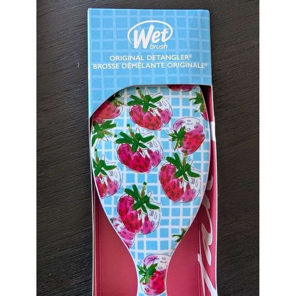 Wet Brush Other - Strawberry Wet Brush Original Detangler Limited Edition Grid Hair Brush Cottage